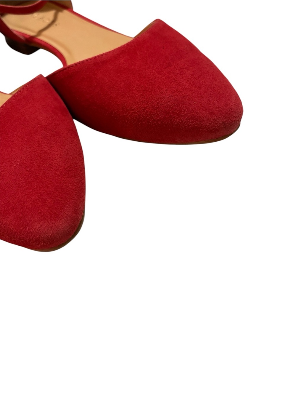 Talbots Red Suede Dress Flats - Picture 4 of 9